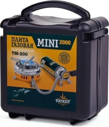 Газовая плита-трансформер TOURIST Mini 2000 со шлангом, в кейсе (Корея) [TM-200]