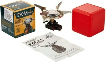 Газовая плита-трансформер TOURIST PEGAS TM-070 работает от резьбовых баллонов, в кейсе (Корея) [TM-070]