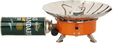 Газовая плита-трансформер TOURIST Tulpan-L TM-450 большая (ветрозащита), в кейсе (Корея) [TM-450]