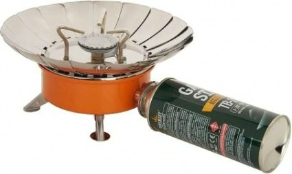 Газовая плита-трансформер TOURIST Tulpan-L TM-450 большая (ветрозащита), в кейсе (Корея) [TM-450]