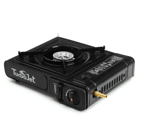Газовая плита TurboJet TJ355GT-B с пьезоподжигом, кейс Газовая плита TurboJet TJ355GT-B с пьезоподжигом, кейс
