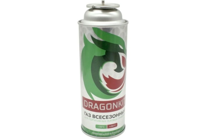 Газовый баллон DRAGONKIT туристический одноразовый, 220 гр. [00-00003273]