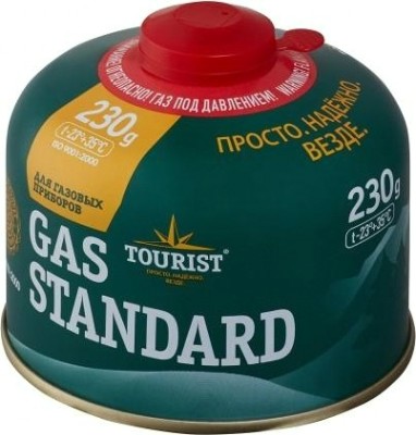 Газовый баллон TOURIST Standart (TBR-230) резьба, одноразовый, туристический, 230 г. (Корея) [TBR-230]