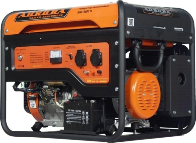 Генератор бензиновый AURORA AGE 6500 D электростартер [6773]