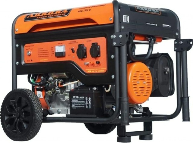 Генератор бензиновый AURORA AGE 7500 D электростартер [6775]