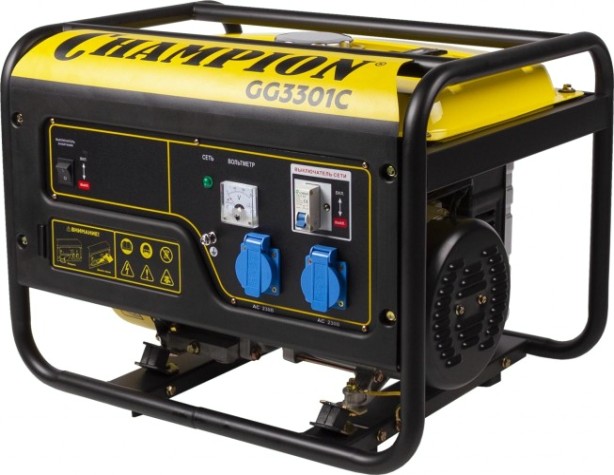 Генератор бензиновый CHAMPION GG 3301C [GG3301C]
