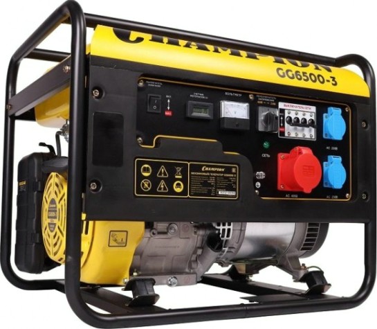 Генератор бензиновый CHAMPION GG 6500-3 [GG6500-3]