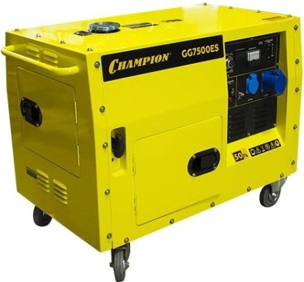 Генератор бензиновый CHAMPION GG 7500ES в кожухе [GG7500ES]