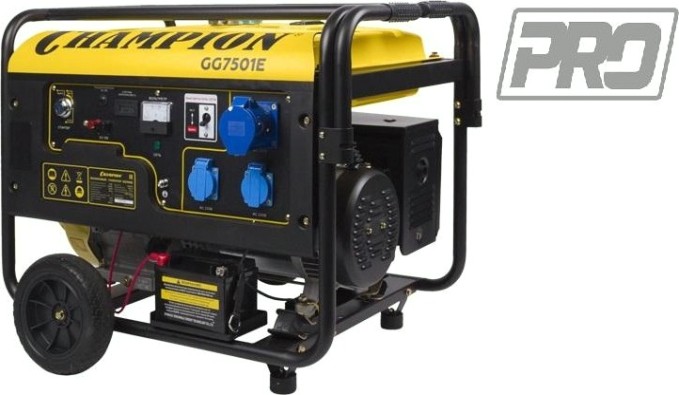 Генератор бензиновый CHAMPION GG 7501E [GG7501E]