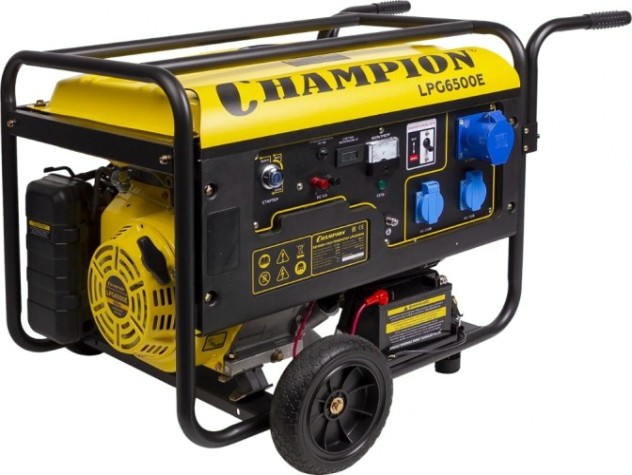 Генератор бензиновый CHAMPION LPG6500E (бензин/газ) электростартер