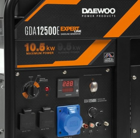 Генератор бензиновый DAEWOO GDA 12500E Генератор бензиновый DAEWOO GDA 12500E