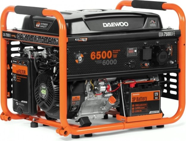 Генератор бензиновый DAEWOO GDA 7500 DFE (бензин/газ)