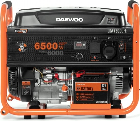 Генератор бензиновый DAEWOO GDA 7500 DFE (бензин/газ)