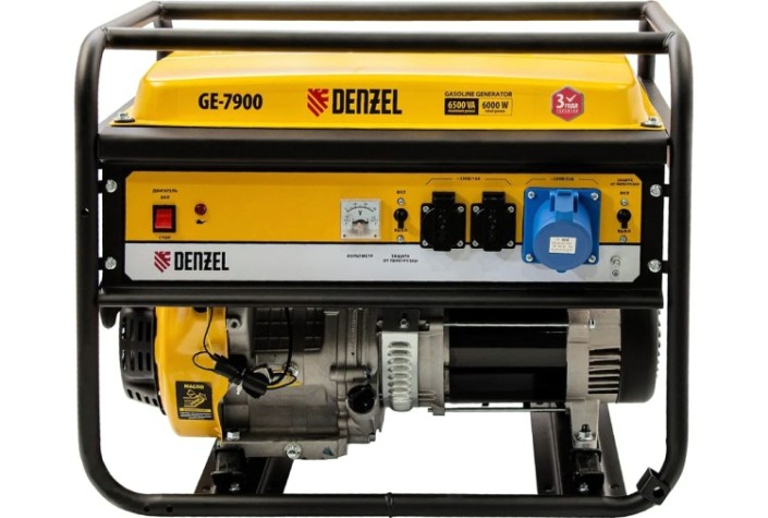 Генератор бензиновый Denzel GE 7900 [94638]
