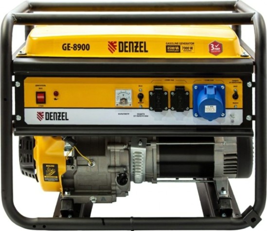 Генератор бензиновый Denzel GE 8900 [94639]