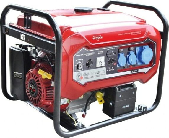 Генератор бензиновый ELITECH БЭС 8000 ЕАМ с возможностью автоматизации [181324]