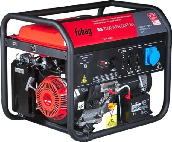 Генератор бензиновый FUBAG BS 7500 A ES DUPLEX с возможностью автоматизации [641087]