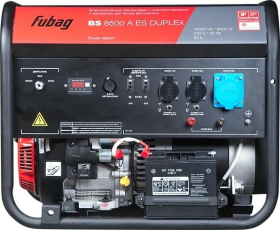 Генератор бензиновый FUBAG BS 8500 A ES DUPLEX с возможностью автоматизации [641089]