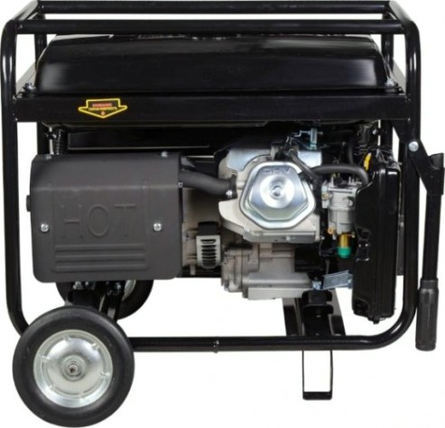 Генератор бензиновый HUTER DY 6500 LX с колесами и аккумулятором [64/1/15]