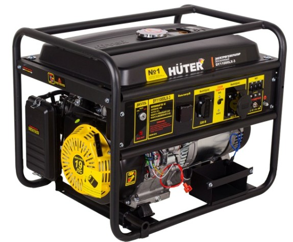 Генератор бензиновый HUTER DY11000 LX-3 электростартер [64/1/73]