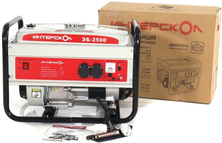 Генератор бензиновый ИНТЕРСКОЛ ЭБ-2500 [793.0.0.40]