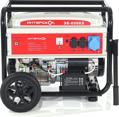 Генератор бензиновый ИНТЕРСКОЛ ЭБ-6500Э [795.0.0.40]