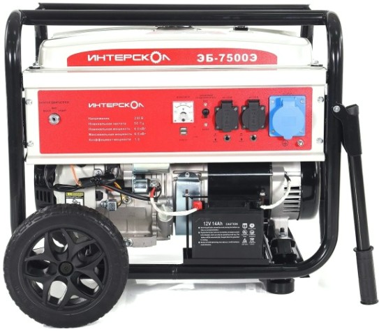 Генератор бензиновый ИНТЕРСКОЛ ЭБ-7500Э [796.0.0.40]