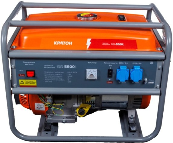 Генератор бензиновый КРАТОН GG-5500L [3 08 01 047]