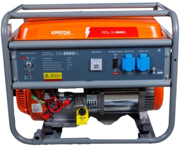 Генератор бензиновый КРАТОН GG-6500EL [3 08 01 053]