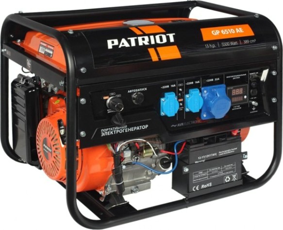 Генератор бензиновый PATRIOT GP 6510 AE с возможностью автоматизации [474101580]