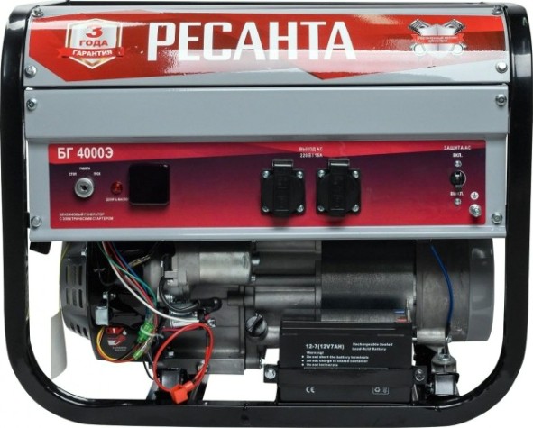 Генератор бензиновый Ресанта БГ 4000 Э [64/1/52]
