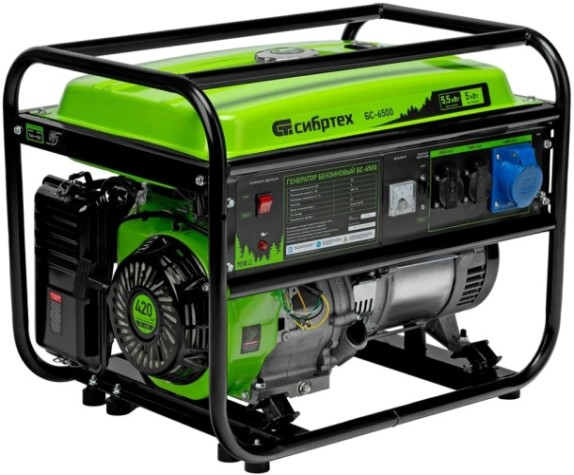 Генератор бензиновый СИБРТЕХ БС-6500 [94546]