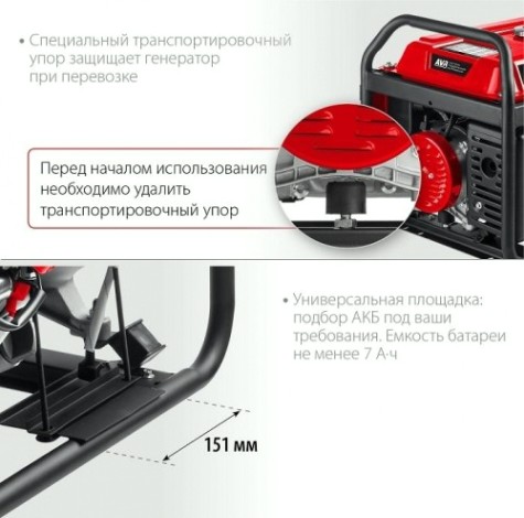 Генератор бензиновый ЗУБР СБ-3300Е Генератор бензиновый ЗУБР СБ-3300Е