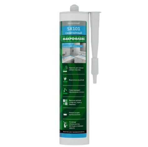 Герметик МАКРОФЛЕКС SХ101 санитарный, прозрачный 2670560 Герметик МАКРОФЛЕКС SХ101 санитарный, прозрачный 2670560