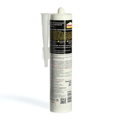 Герметик МОМЕНТ Экспресс санитарный, белый 2256222 [Б0033237]