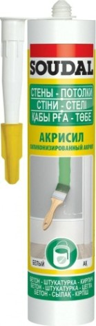 Герметик SOUDAL АКРИСИЛ акриловый, белый 146447 [146447]