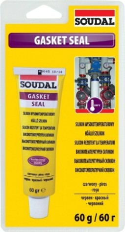 Герметик SOUDAL GASKET SEAL, высокотемпературный (60 гр) 120035 [120035]