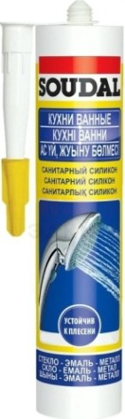 Герметик SOUDAL санитарный, прозрачный 105897 [105897]