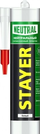 Герметик STAYER MASTER нейтральный, белый [41217-0_z01]