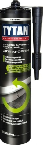 Герметик Tytan битумно-каучуковый для кровли, черный (310мл) [тов-213050]