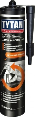 Герметик Tytan каучуковый для кровли, коричневый (310мл) [тов-213053]