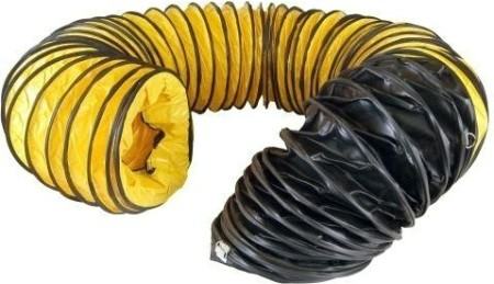 Гибкий шланг (желто-черный) 7,6м - 450 мм MASTER 4515.363 нейлоновый, в сумке-чехле (для BV310-1сопло)