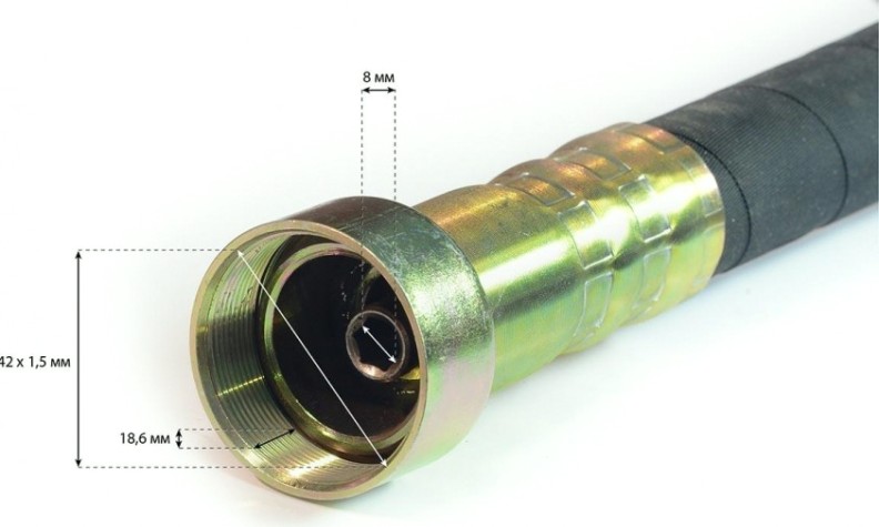 Гибкий вал ТСС ВВН 2/45 Ш (шестигранник) [203734]