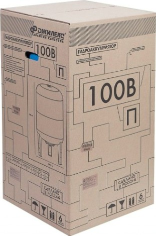 Гидроаккумулятор ДЖИЛЕКС 100ВП вертикальный, с пластиковым фланцем [7106]