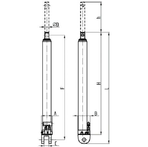 Гидроцилиндр СОРОКИН 3.718 со встроенным насосом 8 т двухплунжерный Гидроцилиндр СОРОКИН 3.718 со встроенным насосом 8 т двухплунжерный