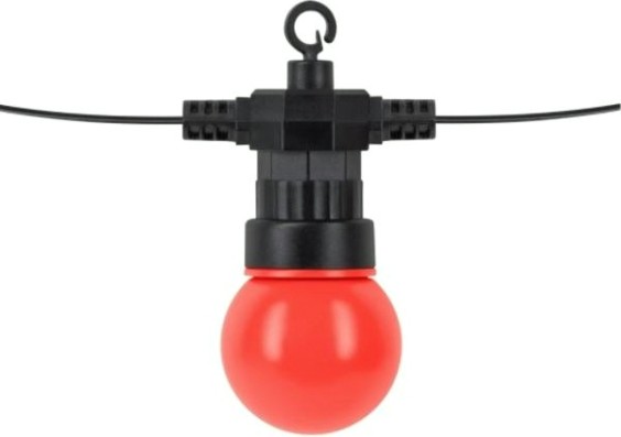 Гирлянда GAUSS HL064 светодиодная ip44 10 ламп, 7,7 м. красная [HL064]