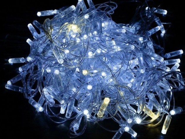 Гирлянда IEK LIGHTING нить 10м 100 светод. белый свет IP44, мерцание [LGDU121-2-100-10-T-S-44]