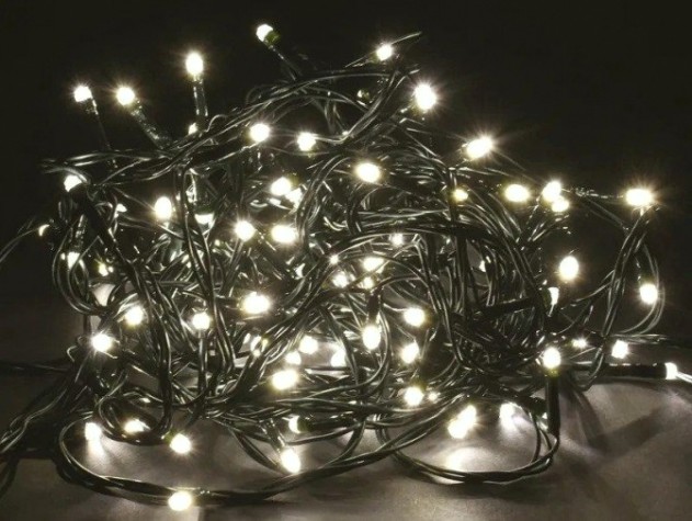 Гирлянда IEK LIGHTING нить 10м 100 светод. теплый белый свет IP20, контр/ 8 сцен [LGDB110-1-100-10-G-S-20]