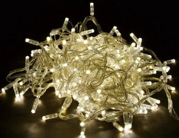 Гирлянда IEK LIGHTING нить 20м 200 светодио. теплый белый свет IP44, контр/8 сцен [LGDU111-1-200-20-T-S-44]