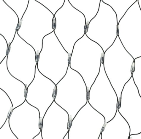 Гирлянда Neon-Night 215-023 СЕТЬ 2х1,5м, черный ПВХ, 288 LED КРАСНЫЕ/СИНИЕ